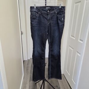 Silver Jeans Suki 17" Cotton Blend Bootcut Jeans Size 31/31